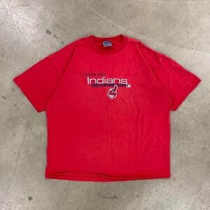 Vintage Cleveland Indians MLB Baseball 90s T-Shirt Size XL